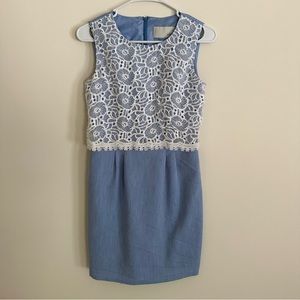 LeShop lace panel dress